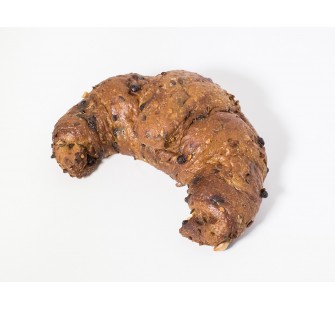 Cornetto con gocce di cioccolato fondente Cornetto con gocce di cioccolato fondente